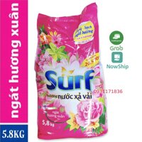 [Hoả Tốc] Bột giặt Surf hương Nước xả vải hồng 5.5kg Ngát hương xuân 5.5 kg