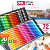[HỎA TỐC] Bút Chì Màu Gốc Dầu Cao Cấp Hộp Thiếc Chuyên Nghiệp Siêu Mịn Deli- Vẽ Thiết Kế, Phác Họa, Tô Màu Truyện Tranh