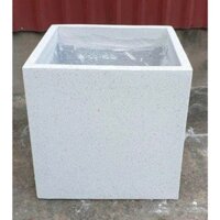[Hỏa Tốc] Chậu Vuông Đá Mài 50x50x50Cm Trồng Cây Hoa Nuôi Cá