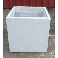 (Hỏa Tốc) Chậu Vuông Đá Mài 50x50x50Cm Trồng Cây Hoa Nuôi Cá