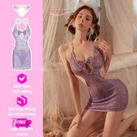 【HỎA TỐC-CHE TÊN】Set áo váy cổ đổ bling bling ánh nhũ lấp lánh sang chảnh Đầm đi tiệc đi bar bikini đi biển