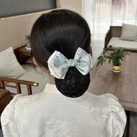 Hoa tóc cho phụ nữ, lưới tóc y tá chuyên nghiệp, búi tóc làm việc cho tiếp viên hàng không, phụ kiện tóc phong cách Trung Quốc NQXZ