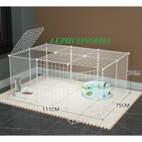 ✅[HỎA TỐC]✅ Chuồng quây cho chó mèo thú cưng nhựa trong suốt lắp ghép nhiều kiểu