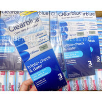[HOẢ TỐC] Clearblue 1Digital Test & 2Visual Tests/Combo 1que điện tử tuần thai&2que thử trước 6 ngày