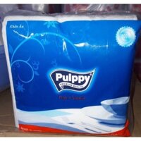 [Hoả tốc] Combo 10 gói khăn giấy Pulpy khổ lớn 33x33 hàng chính hãng siêu dai, mềm mịn