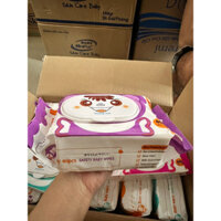 [Hỏa tốc] Combo 10 gói khăn ướt Baby Wipes 650g không mùi, khổ giấy lớn 20 x 24cm tiện lợi