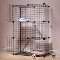 [HỎA TỐC] Combo Chuồng Mèo 3 tầng -(kích thước:74x 37x107cm) CÓ MÁI VÀ KHÔNG MÁI