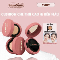 (HOẢ TỐC ) Cushion Kiềm Dầu Lâu Trôi, Mướt Mịn Tự Nhiên YOHY Kèm Lõi Thay (Refill) 🍑