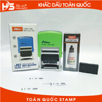 hỏa tốc  Dấu dập date Shiny  Mini Dater rPET-400 dùng trên giấy thường (Kèm 01 lọ mực) free ship toàn quốc
