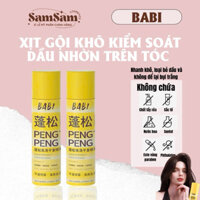 (HOẢ TỐC) Dầu Gội Khô Hút Dầu Không Bết Dính, Xịt Dưỡng Tạo Phồng Cấp Tốc BABI Fluffy Oil Control