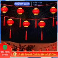 [HỎA TỐC] Dây đèn lồng Hồng Phát đỏ dài 3M 12 bóng trang trí lễ Tết mang lại may mắn cho gia chủ