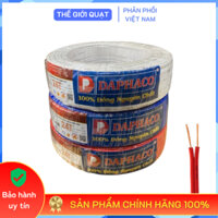 [HỎA TỐC] Dây điện đôi mềm Daphaco 2x24 (0.5mm) lõi 2 ruột đồng cao cấp cuộn 100 mét - Hàng chính hãng
