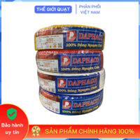 [HỎA TỐC] Dây điện đôi mềm Daphaco 2x30 (1.25mm) lõi 2 ruột đồng cao cấp cuộn 100 mét - Hàng chính hãng
