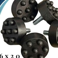 HOẢ TỐC GIÁ RẺ. NHỰA PVC xịn. 100 con Chân tăng chỉnh có gai, nhựa đặc có gai bulong ốc. M6 M8 chân chụp bàn ghế