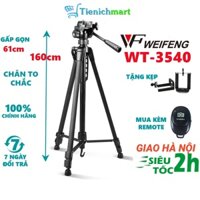 [HOẢ TỐC] GIAO HỎA TỐC KV HÀ NỘI - Tripod điện thoại, chân máy ảnh Weifeng WT-3540 cao 1,6m - Tặng kẹp điện thoại