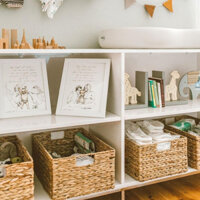 [HOẢ TỐC] Giỏ cói lục bình, cỡ lớn D44xR33xC20,giỏ đựng đồ,sọt đựng quần áo,khay đựng trái cây,giỏ mây đa năng,hộp đựng