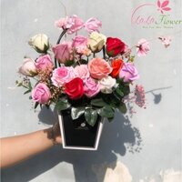 [Hỏa Tốc] Giỏ Hoa Hồng Sáp Thơm Yêu Thương -Giỏ hoa để bàn trang trí nhà cửa, quà tặng chúc mừng 8/3, 14/2, 20/10, 20/11