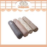 (HOẢ TỐC) Gối ôm trần Bông Vải Xơ Đậu Nành Vải Phi Lựa Trần Bông Hưu Cơ Organic Cho Bé 60*13cm