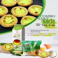 [HỎA TỐC HÀ NỘI] Combo 30 đế bánh Tart trứng và 1 hộp kem trứng vị plan sữa dừa lá dứa 1 lít Nhất Hương mới lạ thơm ngon