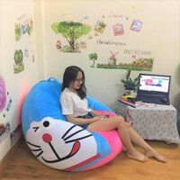 [Hoả tốc Hà Nội] Ghế Lười Babykid Hình Thú sẵn xốp size siêu to XL 110x130cm, NHUNG cao cấp, 2 lớp có khoá, INB CHỌN MÀU