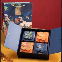 ⚡HỎA TỐC HÀ NỘI⚡Hộp Quà 4 Bánh Trung Thu Trứng Muối Truyền Thống 180g TÔN CÙ - XUÂN ĐỈNH Kèm Túi Xách Loại Đẹp