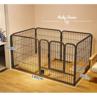 “HOẢ TỐC” Hàng Rào Quây Cho Chó  Chuồng Quây Nan Ống Sơn Tĩnh Điện Dành Cho Chó Lớn  ,tấm size 70.80cm