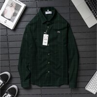 [Hỏa tốc HCM] Áo Sơ Mi Nam Caro Dài Tay Màu Xanh Lá Đậm LC - Chất Vải Oxford Cao Cấp Mát Mịn, Dễ Phối Đồ - Đẳng cấp phái