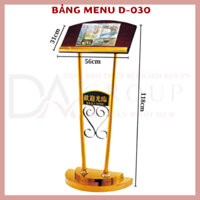 [HỎA TỐC HCM] BẢNG ĐẶT QUYỂN MENU LẬT NHÀ HÀNG CAO CẤP D-030
