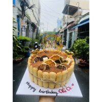 [Hoả tốc HCM] Bánh sinh nhật/bánh kem trang trí bánh quy & phũ bột milo