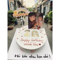 [Hoả tốc HCM] Bánh sinh nhật/bánh kem couple (có in ảnh)