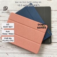 [Hỏa Tốc HCM] Bao da DUX DUCIS iPad 10.2 inch (iPad Gen 9/8/7) (DOMO SERIES) -Mặt lưng TPU mềm, Có ngăn đựng bút - Xanh