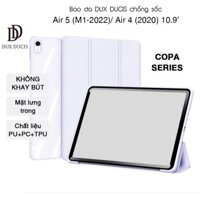 [Hỏa Tốc HCM] Bao da DUX DUCIS iPad Air 5 (M1-2022)/ Air 4 (2020) 10.9' (COPA SERIES) - Lưng trong, KHÔNG KHAY BÚT - Tím