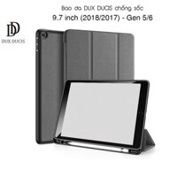 [Hỏa Tốc HCM] Bao da DUX DUCIS iPad 9.7 inch (2018/2017)/ iPad Gen 5/6 (DOMO SERIES) - Lưng TPU mềm, Có ngăn đựng bút