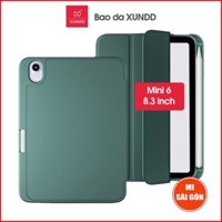 [Hỏa Tốc HCM] Bao da XUNDD iPad Mini 6 (BEETLE LEATHER SERIES) - Chống sốc, Có ngăn đựng bút - Xanh Rêu