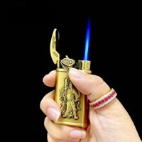 [HỎA TỐC HCM] Bật Lửa Chief Cf201 Xài Gas Lửa Khò Tia Khắc Nổi Hình Quan Công Tinh Xảo Chế Độ Búng Tay Đánh Lửa