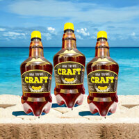 Hoả Tốc (HCM ) Bia Tươi CRAFT - Bia Thủ Công CHAI KHỔNG LỒ 1000Ml - Vol 5% Lốc 8 chai