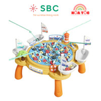 (Hỏa tốc HCM) Bộ đồ chơi câu cá 45 con đĩa xoay có nhạc chân đế cao -Trò chơi giáo dục và giải trí cho bé trai và bé gái