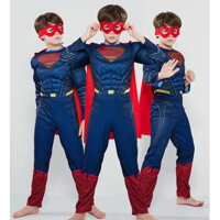 (Hỏa Tốc HCM) Bộ đồ hóa trang Siêu Nhân cho bé trai Trang phục Halloween Superman bé trai trang phục Siêu Anh Hùng