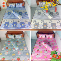 [Hỏa tốc HCM] Bộ ga giường thun hàn quốc, ga gối thun lạnh 4 món, drap trải giường size nệm 1m6, 1m8 mẫu mã đa dạng