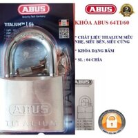 [Hỏa tốc HCM- Chính hãng] Khoá Abus Titanium 64ti/60 - BH 5 năm