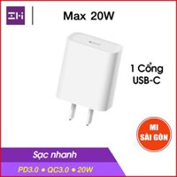 [Hỏa Tốc HCM] Cốc sạc nhanh 20W ZMI HA716 - Trắng