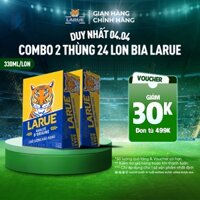 HỎA TỐC HCM - Combo 2 Thùng 24 lon bia Larue 330ml/lon