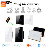 [Hoả tốc HCM] Công Tắc Cửa Cuốn / Rèm Zigbee Wifi Blutooth Thông Minh Tuya Smart, Điều Khiển Mở Cửa Cuốn Từ Xa Qua App