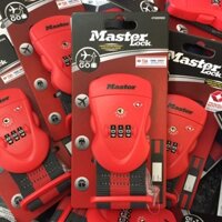 [Hỏa tốc HCM] Dây Đai Vali Master Lock 4702 EURD RED Đầu khóa số có chứng nhận TSA - MSOFT