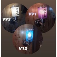 [HỎA TỐC HCM] Đèn gắn tường đầu giường/ vách cầu thang Euroto chao đèn thủy tinh + tặng kèm bóng 3 chế độ ánh sáng