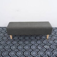 Hỏa Tốc HCM - Ghế băng dài, sofa mini, ghế chờ phòng khách bọc vải lông cừu màu nâu DecorFamily
