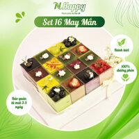 [HỎA TỐC HCM] Gift Set Mini Cup - Set 16 May Mắn - Bánh Flan / Rau Câu / Tiramisu / Mousse | N HAPPY