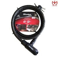 [Hỏa tốc HCM] Khóa xe máy Master Lock 8157 DPS dây cáp thép dài 1.8m x 15mm đầu khóa chìa - MSOFT