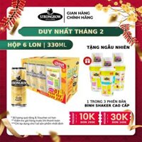 HỎA TỐC HCM - Lốc 6 lon nước táo lên men Strongbow Vị Táo Nguyên bản 330ml/lon - Phiên bản lễ hội