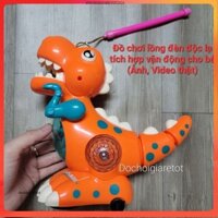 (Hỏa tốc HCM) Lồng đèn khủng long lớn cảm ứng vượt chướng ngại vật mẫu mới nhất tặng kèm pin, ảnh thật